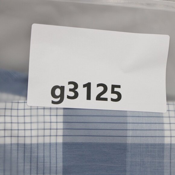 Orvis Tech Shirt Mens Large Blue/White Classic Collection Polyester S/S Button - Picture 14 of 14